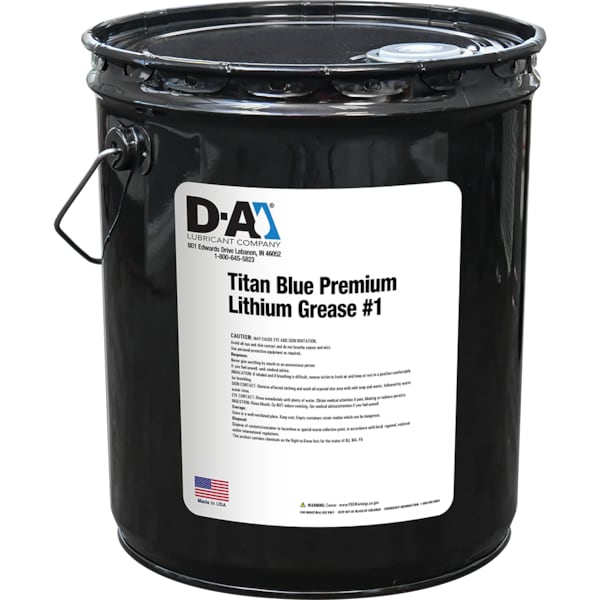 DA Lubricant Co DA Titan Blue Premium Lithium Grease 1 35 Lb Metal